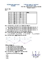 Đề kiểm tra định kỳ Chương I môn Giải tích Lớp 12 (Chương trình chuẩn) - Năm học 2019-2020